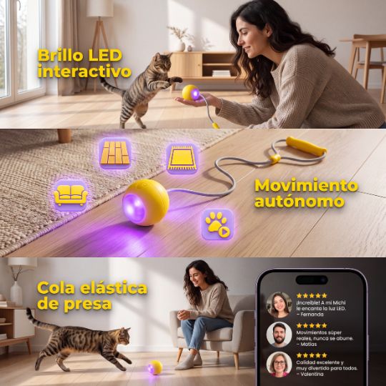 NovaPaws® | Pelota inteligente Mascota con cuerda