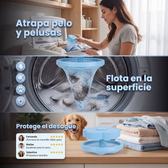 CleanFloat® | Filtro para pelusa lavadora X4