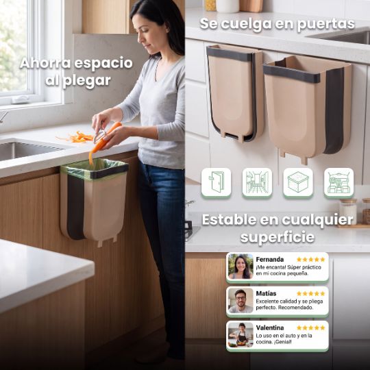 Kutchen® | Basurero Plegable Multiuso (cocina y baño)