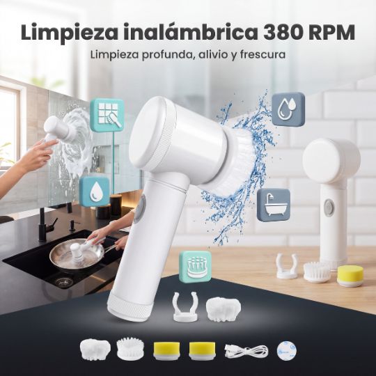 ScrubTech® | Cepillo De Limpieza Eléctrico 5 En 1