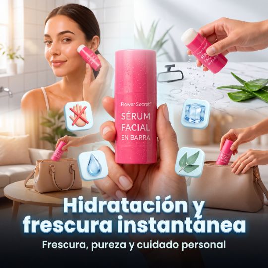 Flower Secret® | Sérum Facial En Barra Hidratante