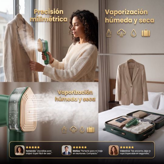 SilkPress® | Plancha Mini A Vapor Con Cable