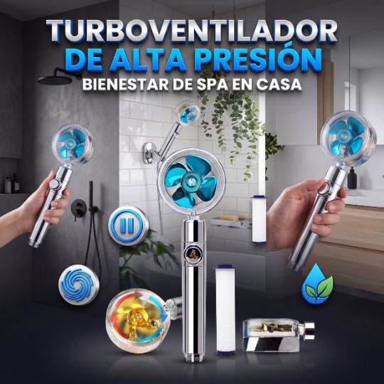 VertexJet® | Ducha Hélice de Turbina con Alta Presión