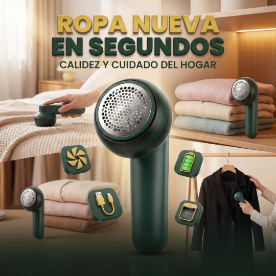 TexGlow® | Quita Pelusas - recargable - VERDE