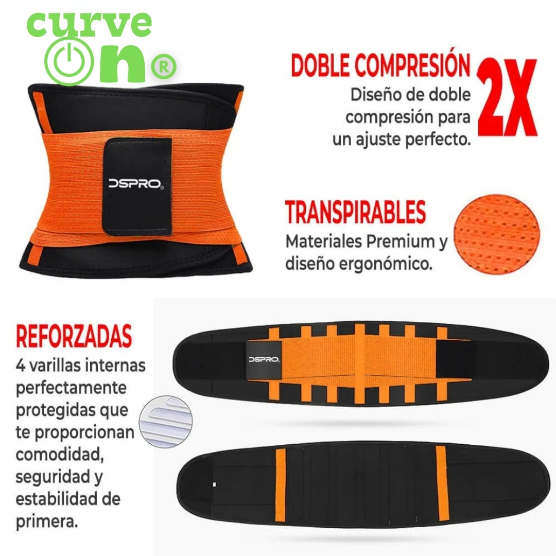 CurveOn® | Faja cinturilla deportiva spandex