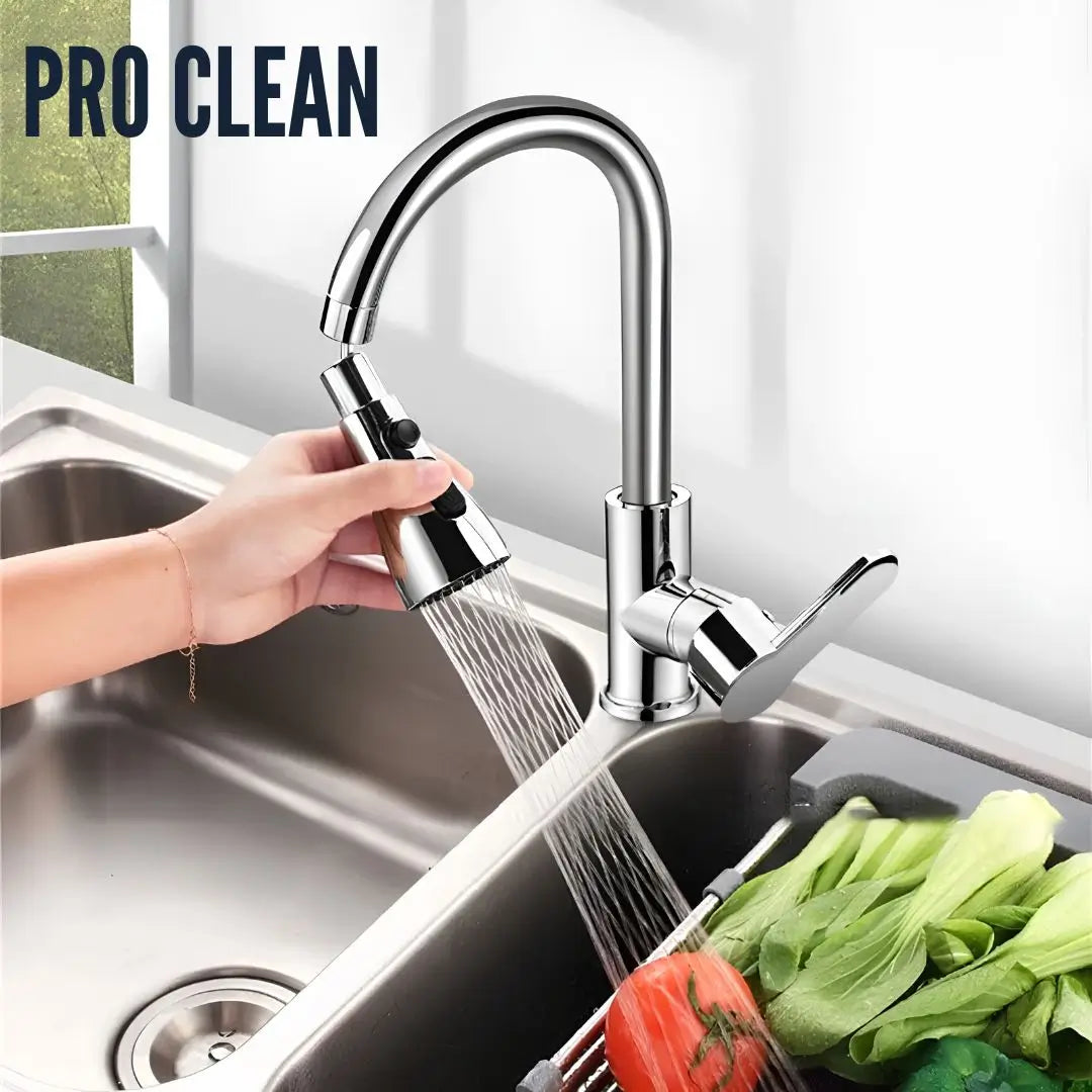 ProClean – Extensor de Llave Giratorio 360° con 3 Modos de Agua