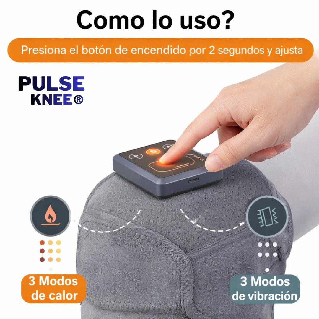 PulseKnee® | Rodillera térmica y vibratoria