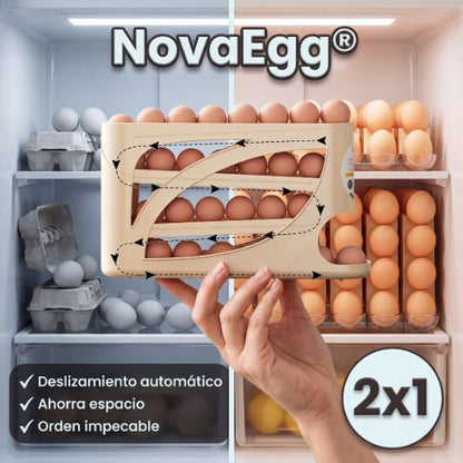 NovaEgg® | DISPENSADOR DE HUEVOS 4 NIVELES