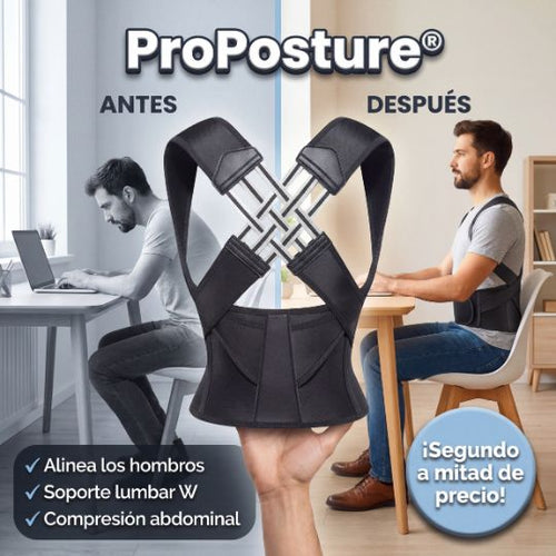 ProPosture® | Corrector de postura con soporte lumbar