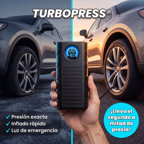 TURBOPRESS® | Mini Compresor De Aire Auto Portatil