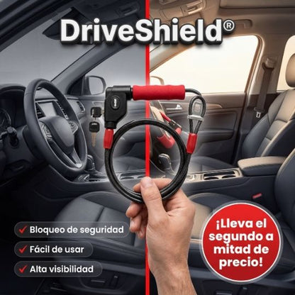 DriveShield® | Tranca Volante Al Cinturon De Seguridad