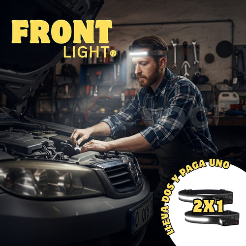 FrontLight® | Linterna cintillo recargable con sensor