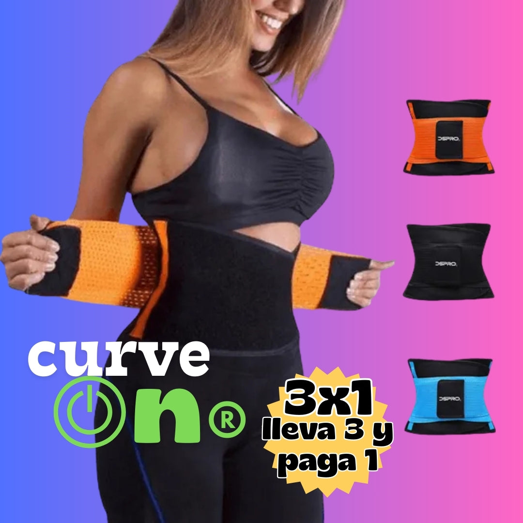 CurveOn® | Faja cinturilla deportiva spandex