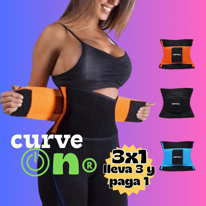 CurveOn® | Faja cinturilla deportiva spandex