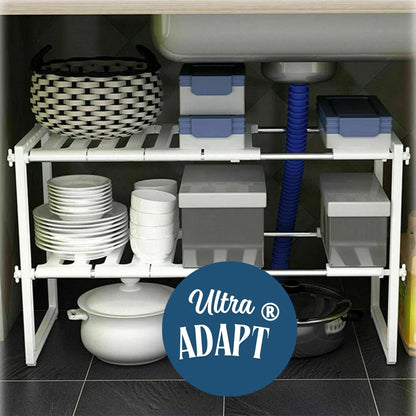UltraAdapt® | Organizador Doble de Acero Inoxidable