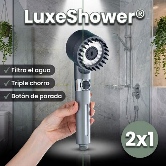 LuxeShower® | Cabezal Ducha Alta Presion Ajustable