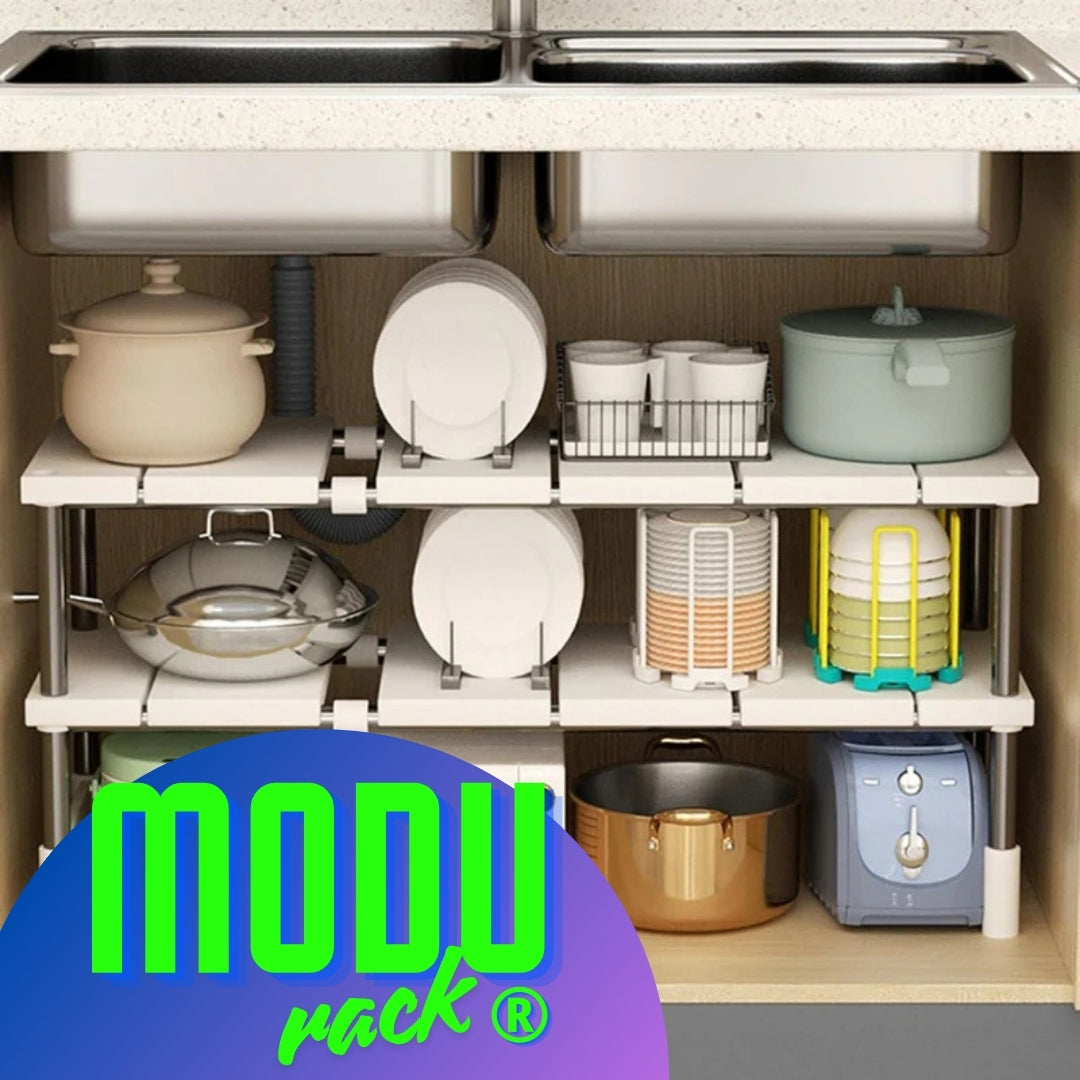ModuRack® | Organizador doble de acero inoxidable