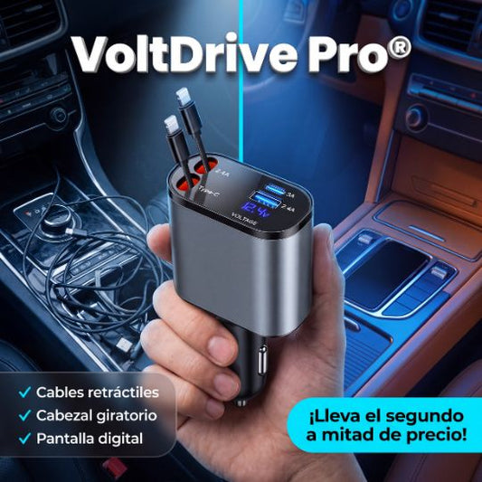 VoltDrive Pro® | Cargador De Auto 4 En 1 120w