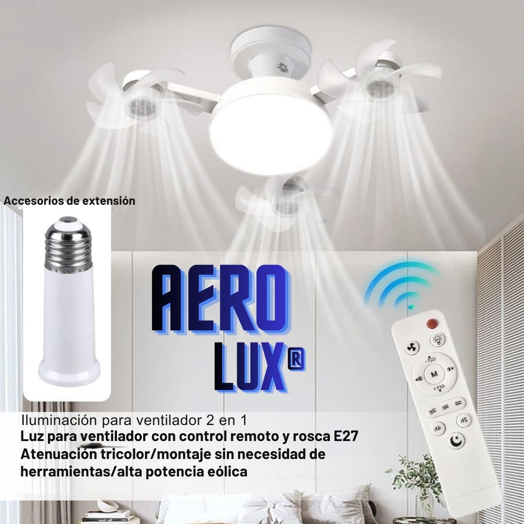 AeroLux® | Ventilador de techo LED ajustable