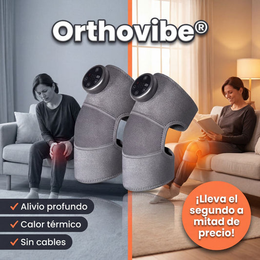 Orthovibe® | Rodillera térmica vibratoria (masaje y calor).