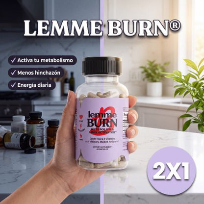 LEMME BURN® | cápsulas para el metabolismo y la quema de grasa (60 cap)