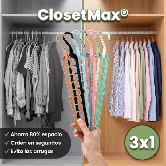ClosetMax® | Percheros Colgador Gancho De Ropa (3 pack)