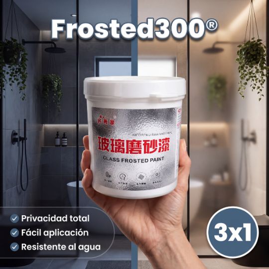 Frosted300® | Pintura Vidrio Esmerilada 300cc Brocha