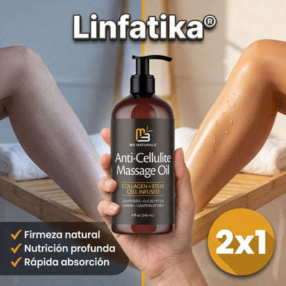 Linfatika® | Aceite de masaje corporal reafirmante 240ml