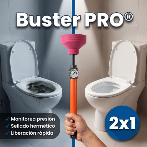 Buster PRO® | Sopapo destapador a presión inodoro WC
