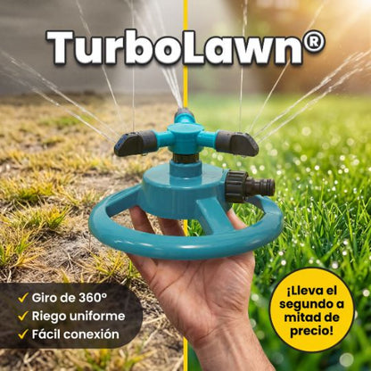 TurboLawn® | ROCIADOR DE AGUA GIRATORIO 360º