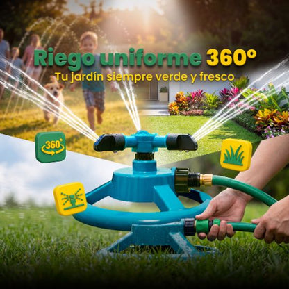 TurboLawn® | ROCIADOR DE AGUA GIRATORIO 360º