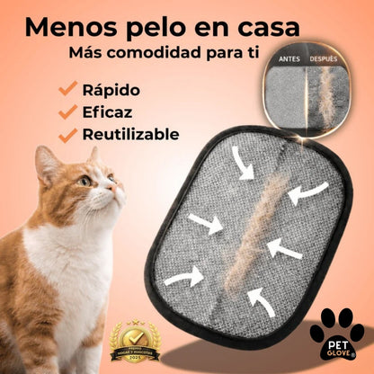 PetGlove® | Guante para mascotas removedor de Pelo 2 en 1 - Negro
