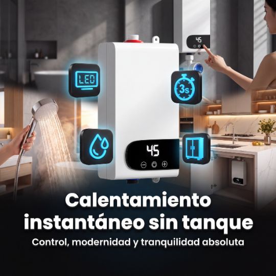 ThermaTek® | Calentador De Ducha Eléctrico LCD