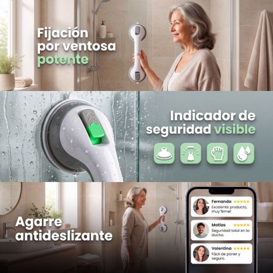 SafeGrip® | Manilla Adherente Soporte Seguridad Baño