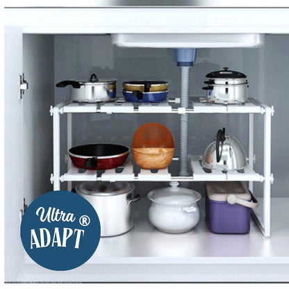 UltraAdapt® | Organizador Doble de Acero Inoxidable