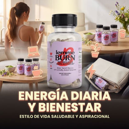 LEMME BURN® | cápsulas para el metabolismo y la quema de grasa (60 cap)