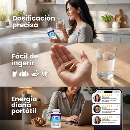 Ketovital® | Quemador de grasa natural ketogénico 60 cápsulas