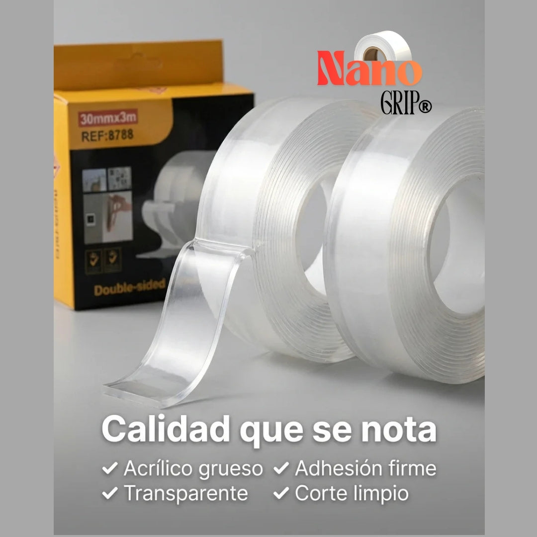 NanoGrip® | Cinta adhesiva nano gel de 3 metros