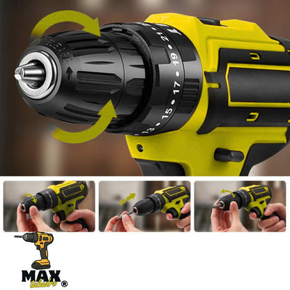 MaxTaladro®  | Taladro inalambrico 98v tasbel amarillo