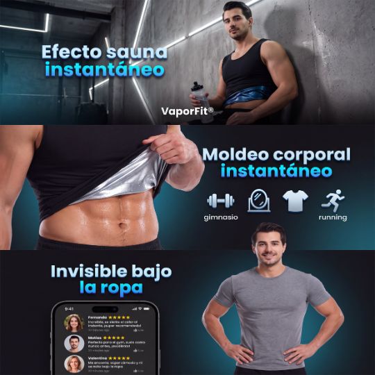 VaporFit® | Faja Térmica Chaleco Sauna Reductor