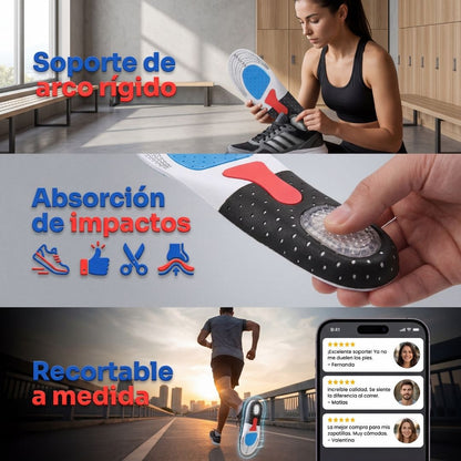 AxisSole® | Plantilla ortopédica de gel (Fascitis plantar)