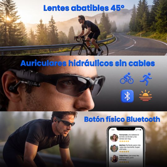 Veloce Audio® | Lentes bluetooth con audifonos