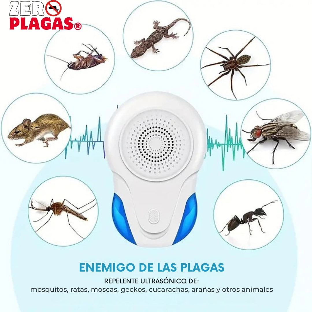 ZeroPlagas®  | Repelente ultrasónico para ratones e insectos