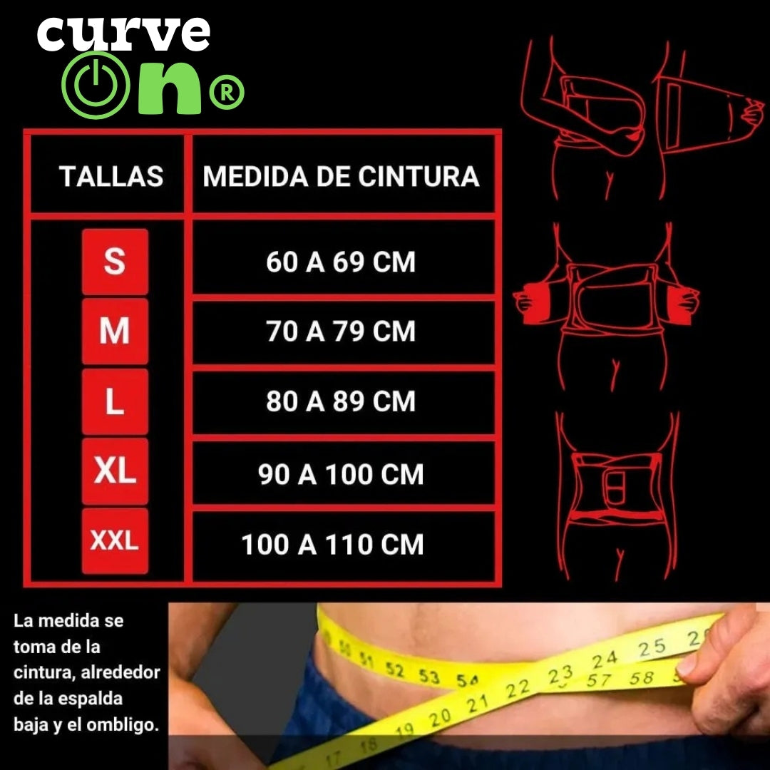 CurveOn® | Faja cinturilla deportiva spandex