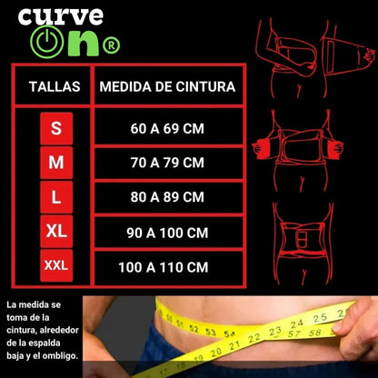 CurveOn® | Faja cinturilla deportiva spandex