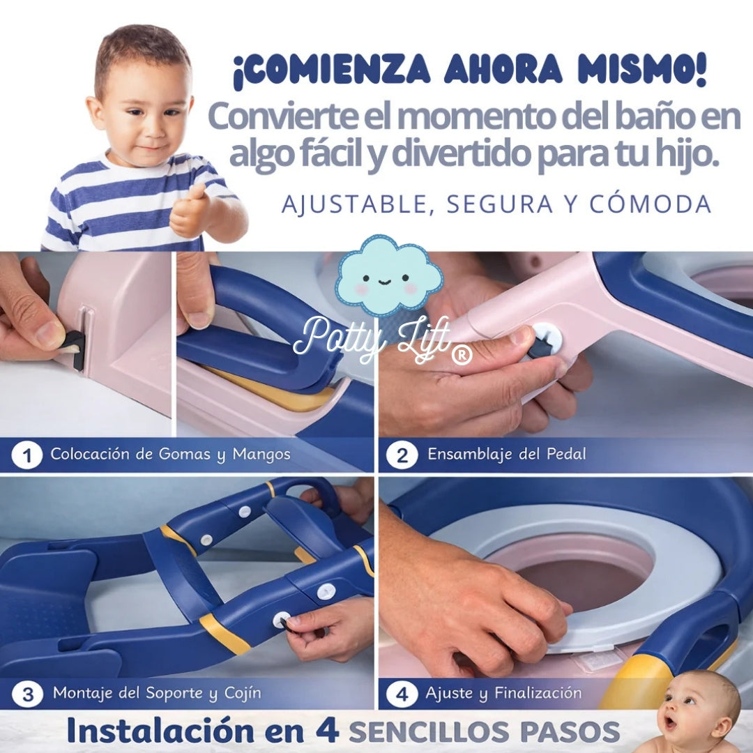 PottyLift® |  Asiento de inodoro para niños