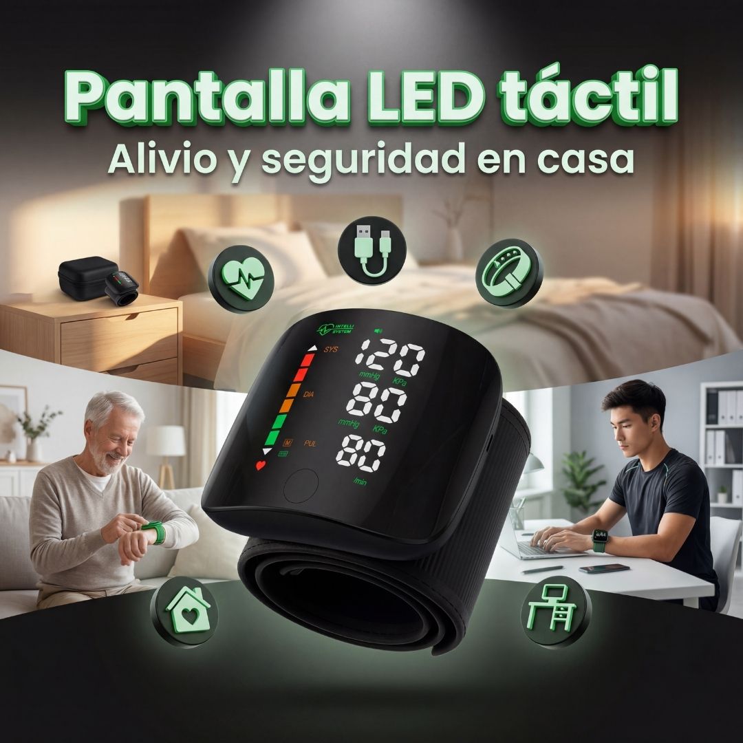 CardioLed® | Tensiometro digital de brazo NEGRO