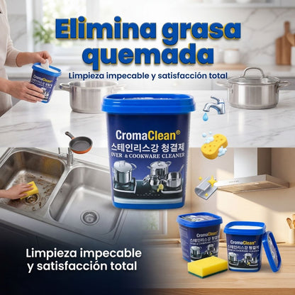 CromaClean® | Pasta limpiadora de acero inoxidable (utensilios de cocina)
