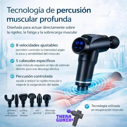 TheraGunix® | Pistola de masaje máquina masajeadora