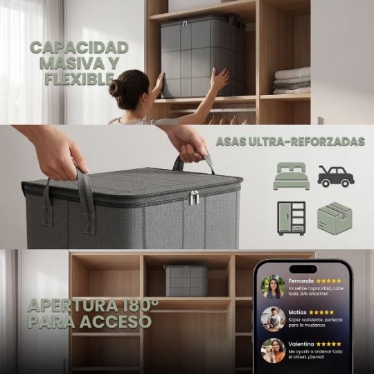 NeoCargo® | Caja Premium XL - 182 Litros (65cm x 50cm x 56cm)